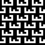 Seamless Vintage Geometric Pattern N158
