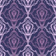 Vector Damask seamless pattern N8