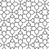 Seamless Girih Geometric pattern N6