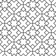 Seamless Girih Geometric pattern N7