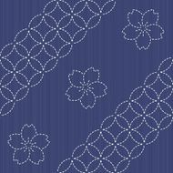 Sashiko seamless pattern Seamless vector Japanese Embroidery Ornament