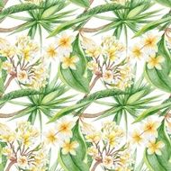Watercolor Tropical Pattern N2
