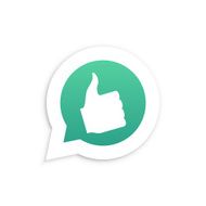 Thumbs Up Hand in speech bubble icon Vector N2