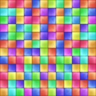 Abstract Colorful Squares Mosaic Pattern Vector N3