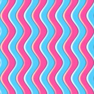 Abstract colorful Waves Seamless Pattern Vector N4