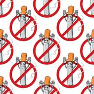 No smoking sign seamless pattern