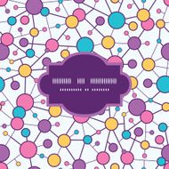 Molecular Structure Frame Seamless Pattern background