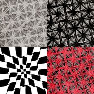 Set of abstract vintage old and empty grungy backgrounds