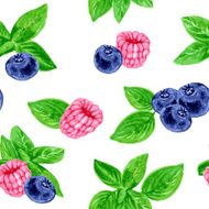 Seamless pattern with berries N4
