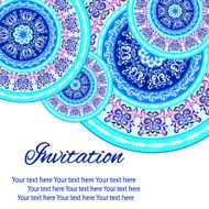 invitation mandala card N39