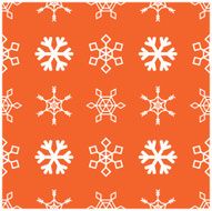 Seamless Snowflakes Background ( Vector )