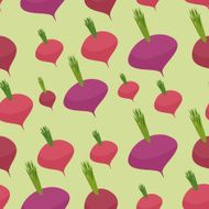 Beet pattern Seamless background with dark red beets Vector te N2