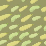 Background of Zucchini Vector seamless pattern vegetables V