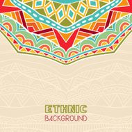 Background With African Ornament