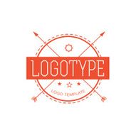 Vintage Hipster Design Element for Vector Logo