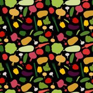 pattern vegetable background Vegetables fresh seamless pattern