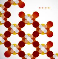 Molecules vector background