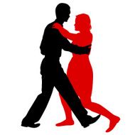 Black silhouettes Dancing N2