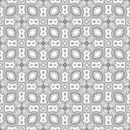 Vector Seamless Monochrome Abstract Pattern N30