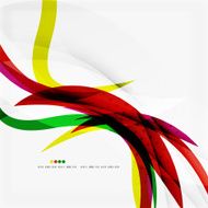 Rainbow color wave stripes N5