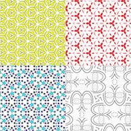 Set of 9 abstract vintage geometric wallpaper N47