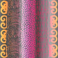 Grunge tribal pattern on gray background
