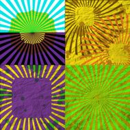 set of Old vintage paper template texture N18