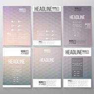 Abstract blurred hexagonal backgrounds Brochure flyer or report for business N2
