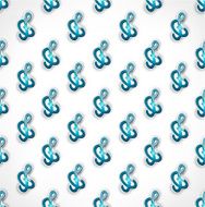Treble clef seamless background Geometric polygonal stylized