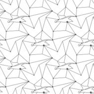 Seamless seagull pattern tile background geometric