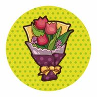 flower bouquet theme elements vector eps N38