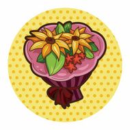 flower bouquet theme elements vector eps N40