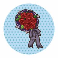 flower bouquet theme elements vector eps N41