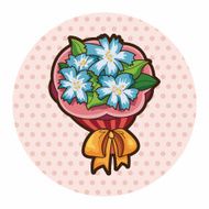 flower bouquet theme elements vector eps N44
