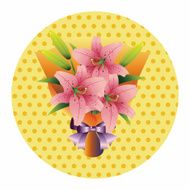 flower bouquet theme elements vector eps N49