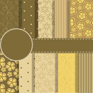 set of beaautiful vector red and blue paper for scrapbook