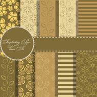 set of beaautiful vector paper for scrapbook