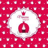 Princess Crown Background Vector Illustration N7