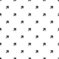 Vector seamless pattern arrow