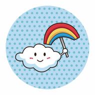 weather rainbow theme elements N9