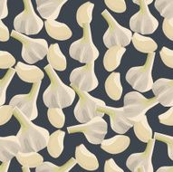 Seamless colorful background made of garlic and clove