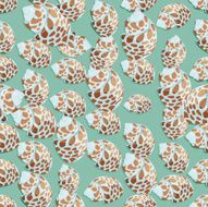 Seamless colorful background made of shell in flat design N2