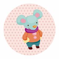 animal winter cartoon theme elements N11