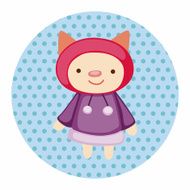 animal winter cartoon theme elements N17