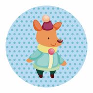 animal winter cartoon theme elements N18