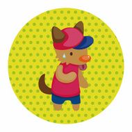 animal summer cartoon theme elements N44