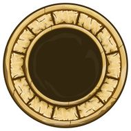 Round stone frame