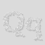 Decorated letter q N2