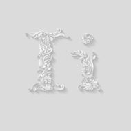 Decorated letter i
