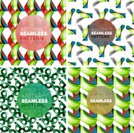 Vector set of colorful seamless geometric patterns Modern stylish abstract N18